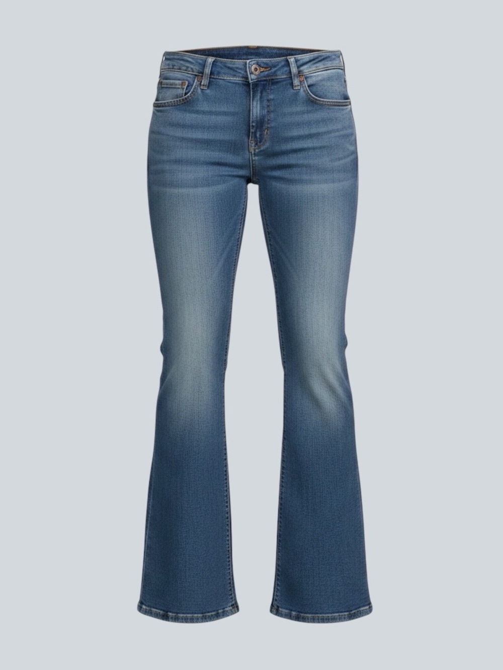 Hollister Boot Cut Jeans Light Wash Junior Size 1 100% Cotton
